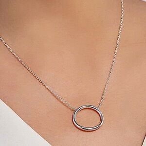 Silpada 'Karma' Open Circle Necklace in Sterling Silver, 18" + 2"